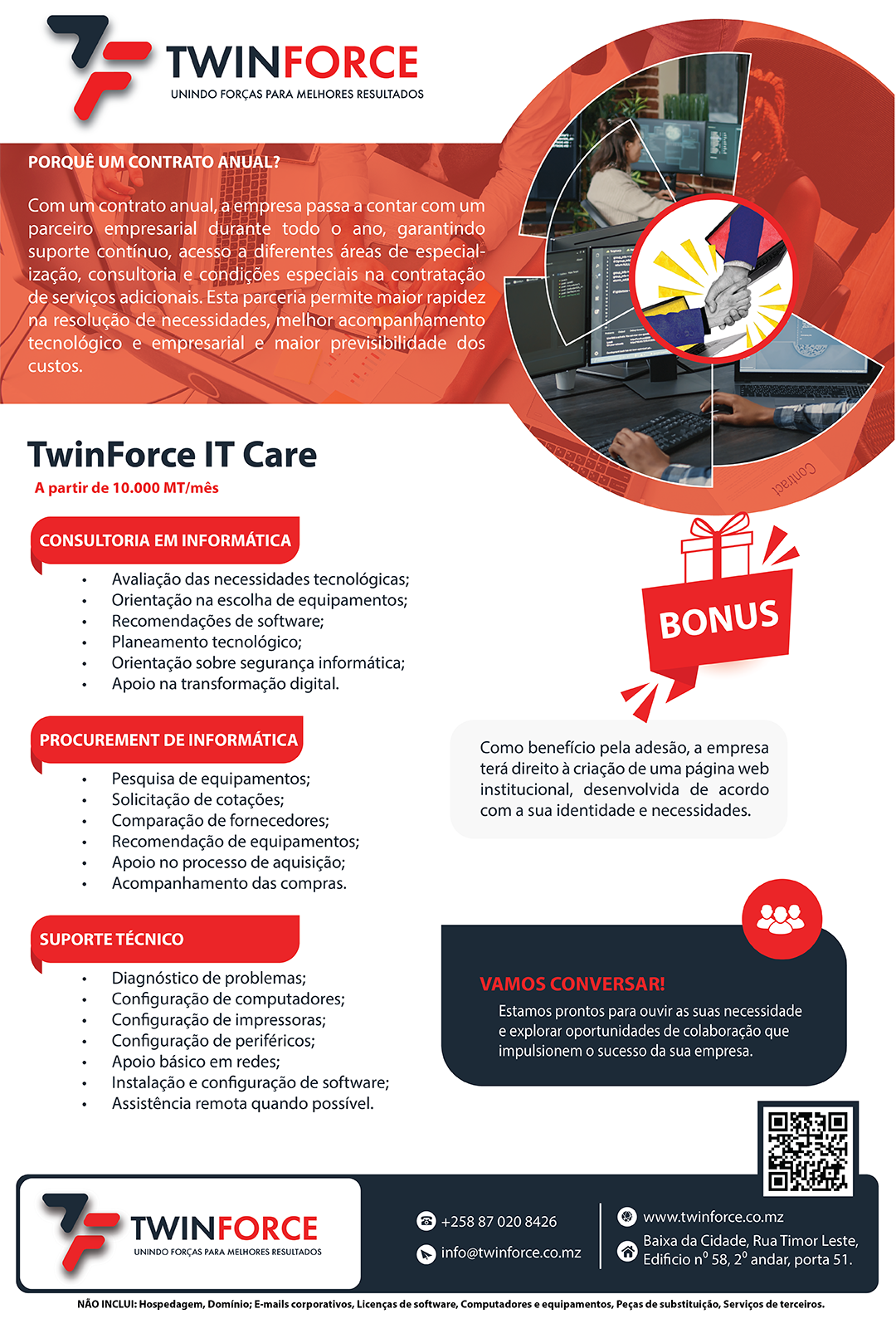 Panfleto Instituicional- Twinforce services, Lda